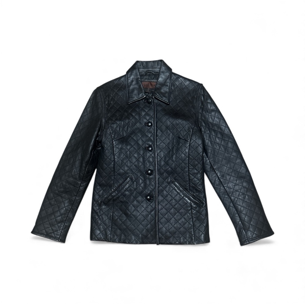 Siena Studio Quilted Leather Jacket in Black